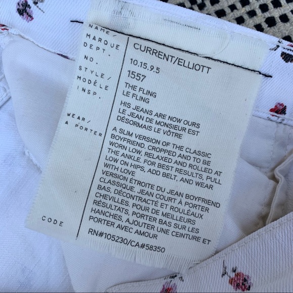 Current/Elliot 'The Fling' Slim Boyfriend Jeans size 27 - Picture 6 of 7